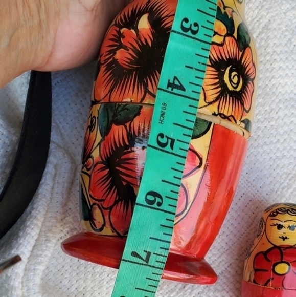 Vintage Russian Matroyska nesting dolls - Picture 5 of 6